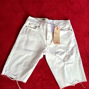 Levi's 511 Distressed Shorts